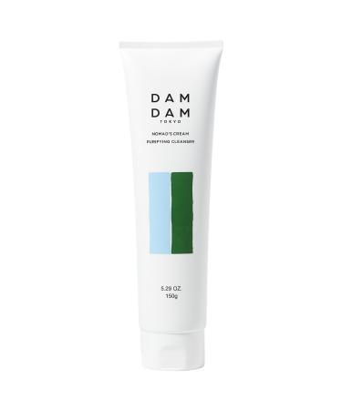 DAMDAM Nomad s Cream Purifying & Exfoliating AHA Cleanser - 5.3 oz / 150 g
