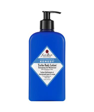 Jack Black Turbo Body Lotion Energizing Gel Moisturizer with Eucalyptus & Aloe - 16 oz/ 473 mL