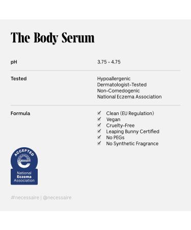 Shop N cessaire The Body Serum - With Hyaluronic Acid Niacinamide + Ceramide - 5.1 oz/ 150 mL Online - Best Price & International Shipping - Buy Online on GoSupps.com