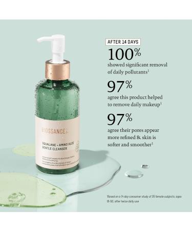 Shop Biossance Squalane + Amino Aloe Gentle Pore-Minimizing Cleanser - 6.76 oz / 200 ml Online - Best Price & International Shipping - Buy Online on GoSupps.com