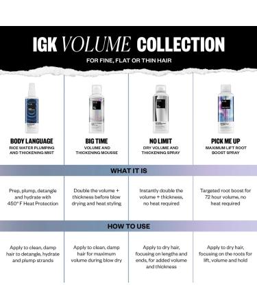 Shop IGK Big Time Volumizing Mousse - 6.2 oz/ 180 mL Online - Best Price & International Shipping - Buy Online on GoSupps.com