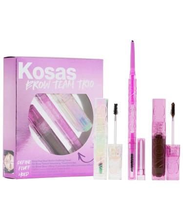 Kosas Brow Team Eyebrow Pencil +  Eyebrow Gel Trio Set-thumbnail
