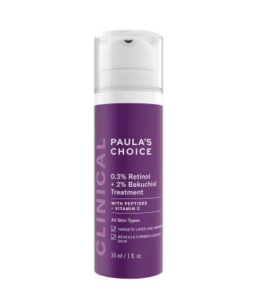 Paula's Choice Clinical 0.3% Retinol + 2% Bakuchiol Treatment - 1 oz/ 30 mL