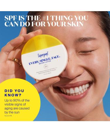 Shop Supergoop! Every. Single. Face. Watery Lotion Sunscreen SPF 50 - 1.7 oz/ 50 mL Online - Best Price & International Shipping - Buy Online on GoSupps.com