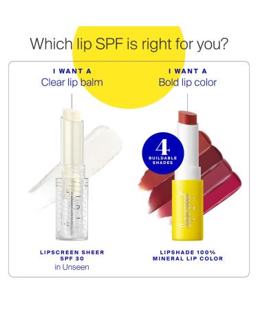Shop Supergoop! Unseen Lipscreen Sheer SPF 30 Lip Balm - Standard size Online - Best Price & International Shipping - Buy Online on GoSupps.com