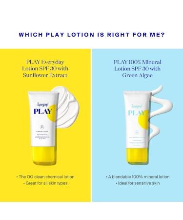 Shop Supergoop! PLAY 100% Mineral Sunscreen Lotion SPF 30 with Green Algae - 3.4 oz/ 100 mL Online - Best Price & International Shipping - Buy Online on GoSupps.com
