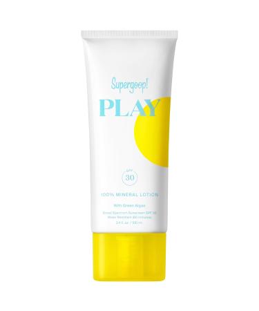 Supergoop! PLAY 100% Mineral Sunscreen Lotion SPF 30 with Green Algae - 3.4 oz/ 100 mL