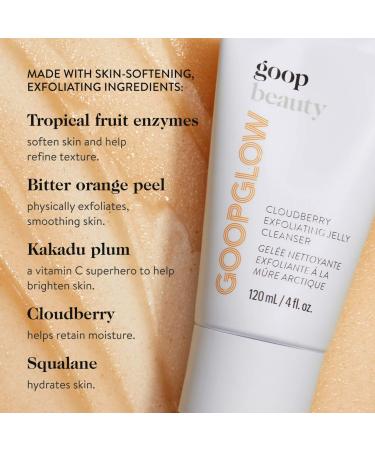 Shop goop goopglow Cloudberry Exfoliating Jelly Cleanser - 4 oz/ 120 mL Online - Best Price & International Shipping - Buy Online on GoSupps.com