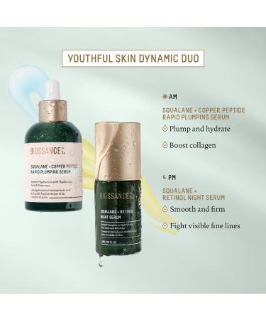 Shop Biossance Squalane + Hyaluronic Acid Copper Peptide Rapid Plumping Serum - 1.69 oz / 50 mL Online - Best Price & International Shipping - Buy Online on GoSupps.com