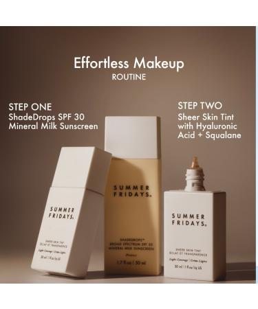Shop Summer Fridays ShadeDrops Mineral Milk Sunscreen SPF 30 - 1.7 oz / 50 mL Online - Best Price & International Shipping - Buy Online on GoSupps.com