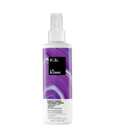 IGK L.A. Blonde Purple Toning Leave-In Treatment Spray - 7 oz / 207 mL