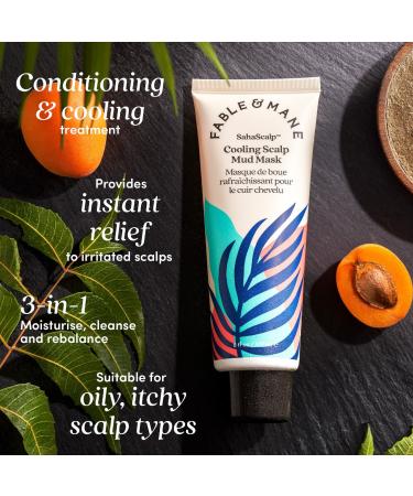 Shop Fable & Mane SahaScalp Hydrating Cooling Scalp Mud Mask - 6 oz / 177 mL Online - Best Price & International Shipping - Buy Online on GoSupps.com