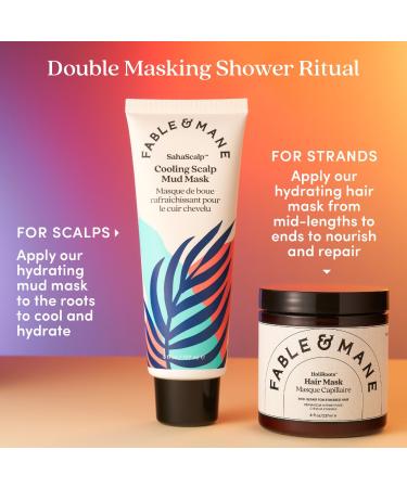 Shop Fable & Mane SahaScalp Hydrating Cooling Scalp Mud Mask - 6 oz / 177 mL Online - Best Price & International Shipping - Buy Online on GoSupps.com