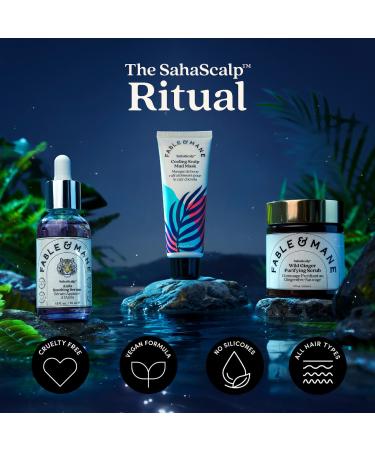 Shop Fable & Mane SahaScalp Hydrating Cooling Scalp Mud Mask - 6 oz / 177 mL Online - Best Price & International Shipping - Buy Online on GoSupps.com