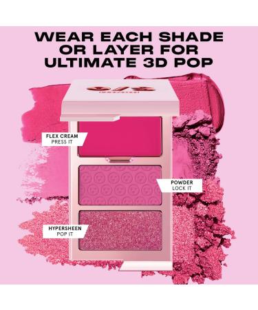 Shop ONE/SIZE by Patrick Starrr Cheek Clapper 3D Blush Trio Palette -Very That - Soft Nude Rosy Mauve Trio Online - Best Price & International Shipping - Buy Online on GoSupps.com