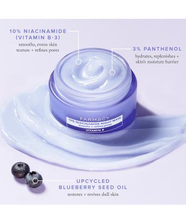 Shop Farmacy 10% Niacinamide Night Mask - 1.7 oz/ 50 mL Online - Best Price & International Shipping - Buy Online on GoSupps.com