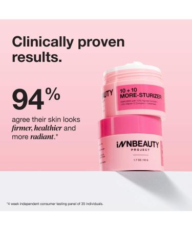 Shop iNNBEAUTY PROJECT 10 + 10 Moisturizer with 10% Vitamin C + 10% Peptide Complex + Ceramides - 1.7 oz/ 50 mL Online - Best Price & International Shipping - Buy Online on GoSupps.com