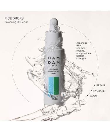 Shop DAMDAM Rice Drops Face Oil Hydrating Serum - 1.01 oz / 30 mL Online - Best Price & International Shipping - Buy Online on GoSupps.com
