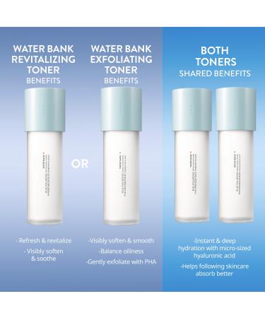 Shop LANEIGE Water Bank Blue Hyaluronic Exfoliating Toner - 5.4 oz/ 160 mL Online - Best Price & International Shipping - Buy Online on GoSupps.com