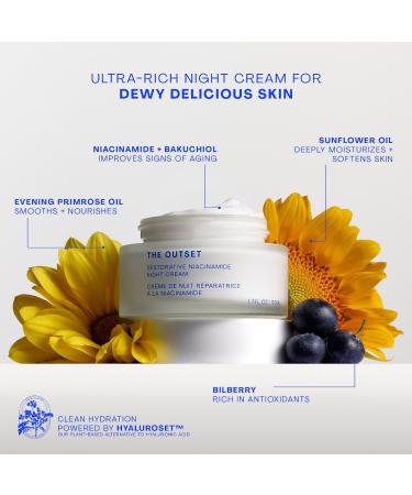 Shop The Outset Restorative Niacinamide Night Cream - 1.7 oz / 50 mL Online - Best Price & International Shipping - Buy Online on GoSupps.com