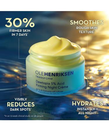 Shop OLEHENRIKSEN Dewtopia 5% AHA Firming Night Cr me - 1.7 oz / 50 mL Online - Best Price & International Shipping - Buy Online on GoSupps.com