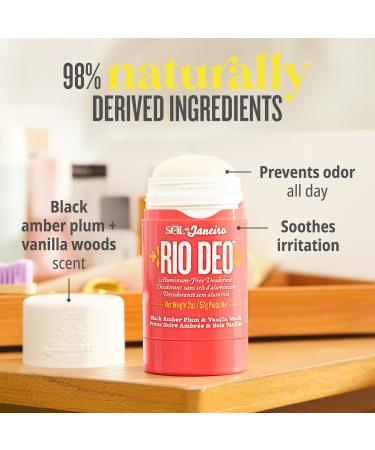 Shop Sol de Janeiro Rio Deo Aluminum-Free Deodorant Cheirosa '40 - 2 oz / 57 g Online - Best Price & International Shipping - Buy Online on GoSupps.com