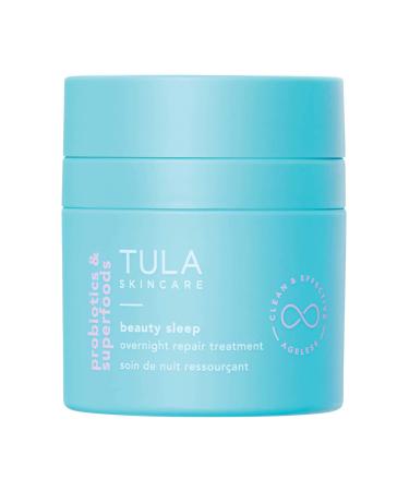 TULA Skincare Beauty Sleep Overnight Repair Treatment Cream with AHA's and Vitamin C - 1.6 oz / 46 mL