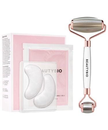 BeautyBio Cryo Skin Icing Roller + Bright Eyes Gels Set