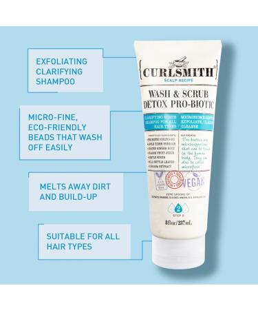 Shop Curlsmith Wash & Scrub Clarifying Detox Shampoo - 8 oz / 237 mL Online - Best Price & International Shipping - Buy Online on GoSupps.com