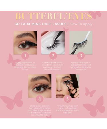 Shop Lilly Lashes 3D Faux Mink Butterfl'eye Half Eyelashes -Angel - round lash complementary to all eye shapes Online - Best Price & International Shipping - Buy Online on GoSupps.com
