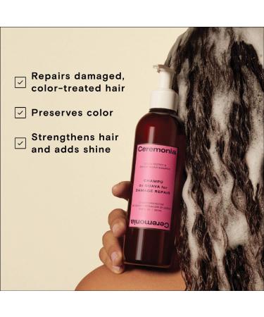 Shop Ceremonia Guava Shampoo for Damaged and Color Treated Hair Online - Best Price & International Shipping - Buy Online on GoSupps.com