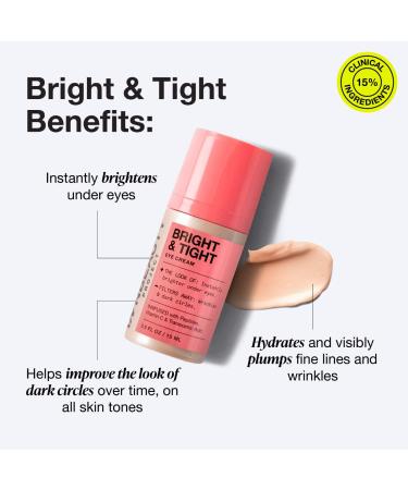 Shop iNNBEAUTY PROJECT Bright & Tight Dark Circle Firming Eye Cream with Vitamin C & Peptides - 0.5 oz / 15 mL Online - Best Price & International Shipping - Buy Online on GoSupps.com