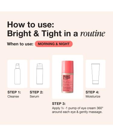 Shop iNNBEAUTY PROJECT Bright & Tight Dark Circle Firming Eye Cream with Vitamin C & Peptides - 0.5 oz / 15 mL Online - Best Price & International Shipping - Buy Online on GoSupps.com