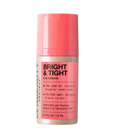 iNNBEAUTY PROJECT Bright & Tight Dark Circle Firming Eye Cream with Vitamin C & Peptides - 0.5 oz / 15 mL