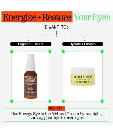 Shop Youth To The People Peptides + C Energy Eye Concentrate with Vitamin C and Caffeine - 0.5 oz / 15 mL Online - Best Price & International Shipping - Buy Online on GoSupps.com