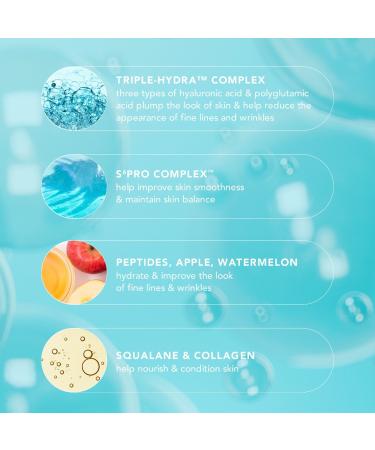 Shop TULA Skincare 24-7 Ultra Hydration Triple-Hydra Complex Day & Night Serum with Hyaluronic Acid Squalane & Collagen						 - 1 oz / 30 mL Online - Best Price & International Shipping - Buy Online on GoSupps.com