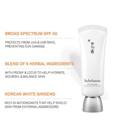 Shop Sulwhasoo UV Daily Cream Broad Spectrum SPF 40 Sunscreen - 1.35 oz / 40 ml Online - Best Price & International Shipping - Buy Online on GoSupps.com