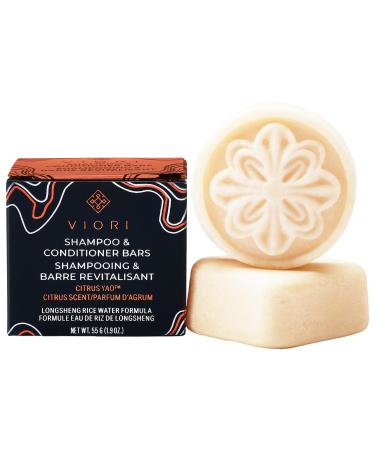 Viori Mini Citrus Yao Shampoo & Conditioner Bar Set