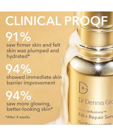 Shop Dr. Dennis Gross Skincare DermInfusions Fill + Repair Serum with Hyaluronic Acid - 1 oz / 30 mL Online - Best Price & International Shipping - Buy Online on GoSupps.com