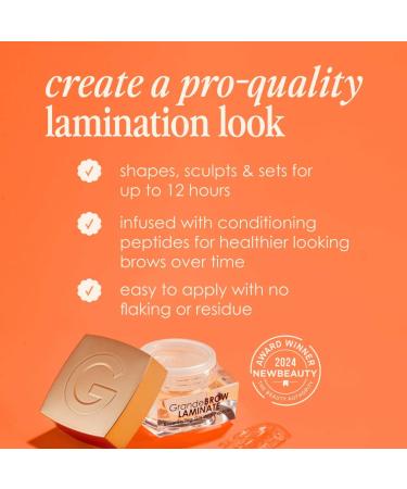 Shop Grande Cosmetics GrandeBROW-LAMINATE Brow Styling Gel with Peptides - 0.3 oz / 11 g Online - Best Price & International Shipping - Buy Online on GoSupps.com
