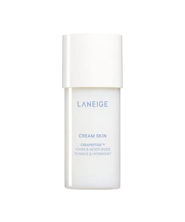 LANEIGE Mini Cream Skin Refillable Toner & Moisturizer with Ceramides and Peptides - 1.69 oz / 50 ml