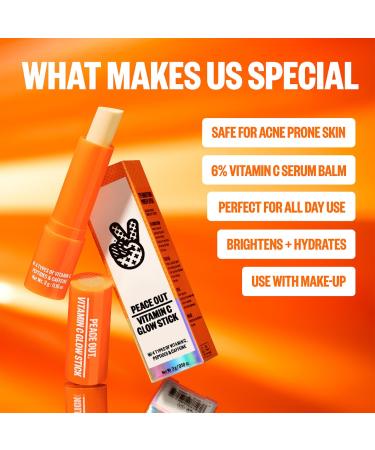 Shop Peace Out 6% Vitamin C Brightening Eye Treatment Glow Stick						 - .10 oz / 3 g Online - Best Price & International Shipping - Buy Online on GoSupps.com
