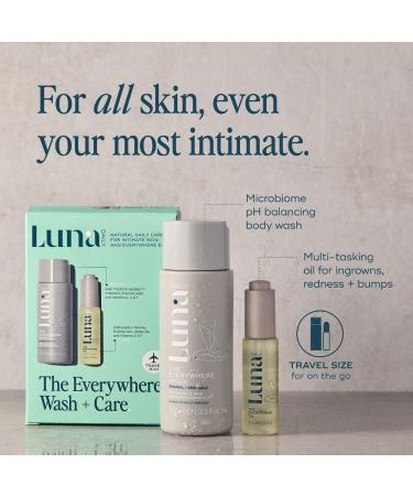 Shop Luna Daily The Mini Everywhere Wash + Oil Set - pH Balanced with Prebiotics + Vitamins Online - Best Price & International Shipping - Buy Online on GoSupps.com