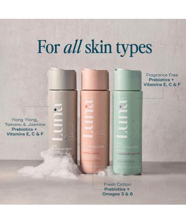 Shop Luna Daily The Everywhere Wash - Fragrance Free with Prebiotics + Vitamins C+E for Sensitive Skin - 8.4 oz / 250 mL Online - Best Price & International Shipping - Buy Online on GoSupps.com