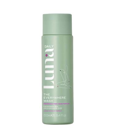 Luna Daily The Everywhere Wash - Fragrance Free with Prebiotics + Vitamins C+E for Sensitive Skin - 8.4 oz / 250 mL