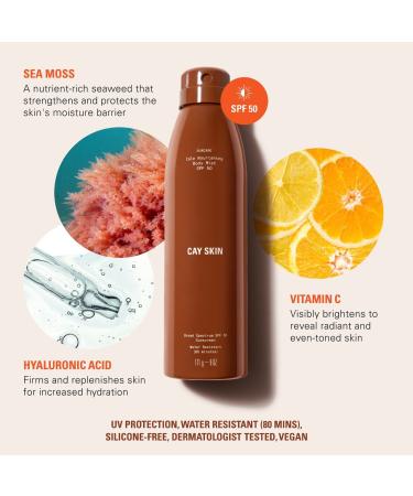 Shop CAY SKIN Isle Nourishing Body Mist SPF 50 with Sea Moss and Hyaluronic Acid - 6 oz / 171 g Online - Best Price & International Shipping - Buy Online on GoSupps.com