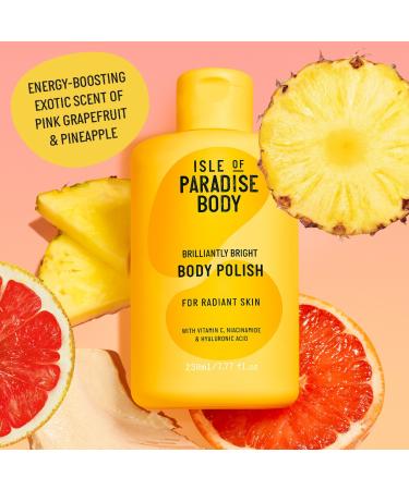 Shop Isle of Paradise Brilliantly Bright Body Polish Scrub with Vitamin C & Niacinamide - 7.77 oz / 230 mL Online - Best Price & International Shipping - Buy Online on GoSupps.com