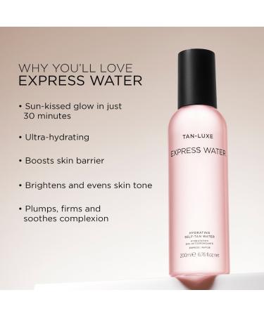Shop TAN-LUXE The Express Hydrating Self-Tan Water - 6.76 oz / 200 mL Online - Best Price & International Shipping - Buy Online on GoSupps.com