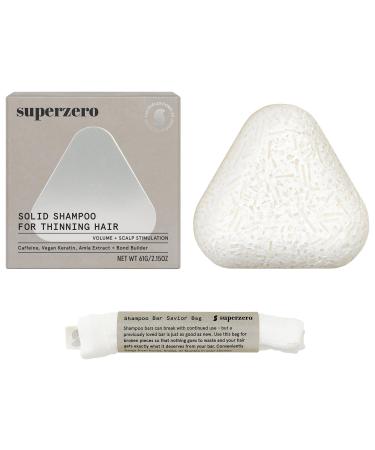 superzero Strengthening & Scalp Stimulating Shampoo Bar for Thinning Hair - 2.35 oz / 67 mL