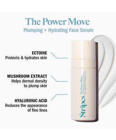 Shop Stripes Power Move Plumping + Hydrating Serum with Hyaluronic Acid - 1 oz / 30 mL Online - Best Price & International Shipping - Buy Online on GoSupps.com